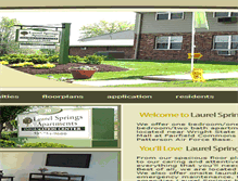 Tablet Screenshot of laurelspringsapartments.com